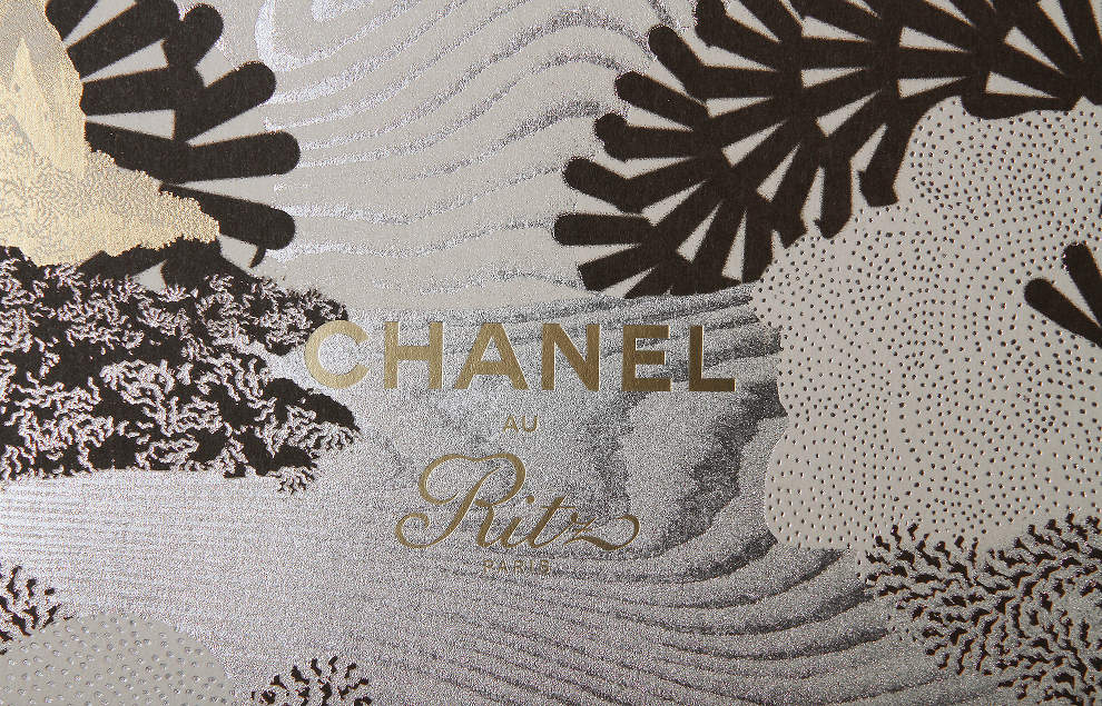 Brochure Chanel Ritz - Marquages à chaud effet paillettes