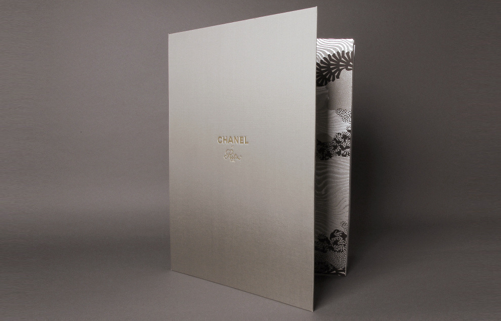 Brochure Chanel Ritz - Marquages à chaud effet pailletté
