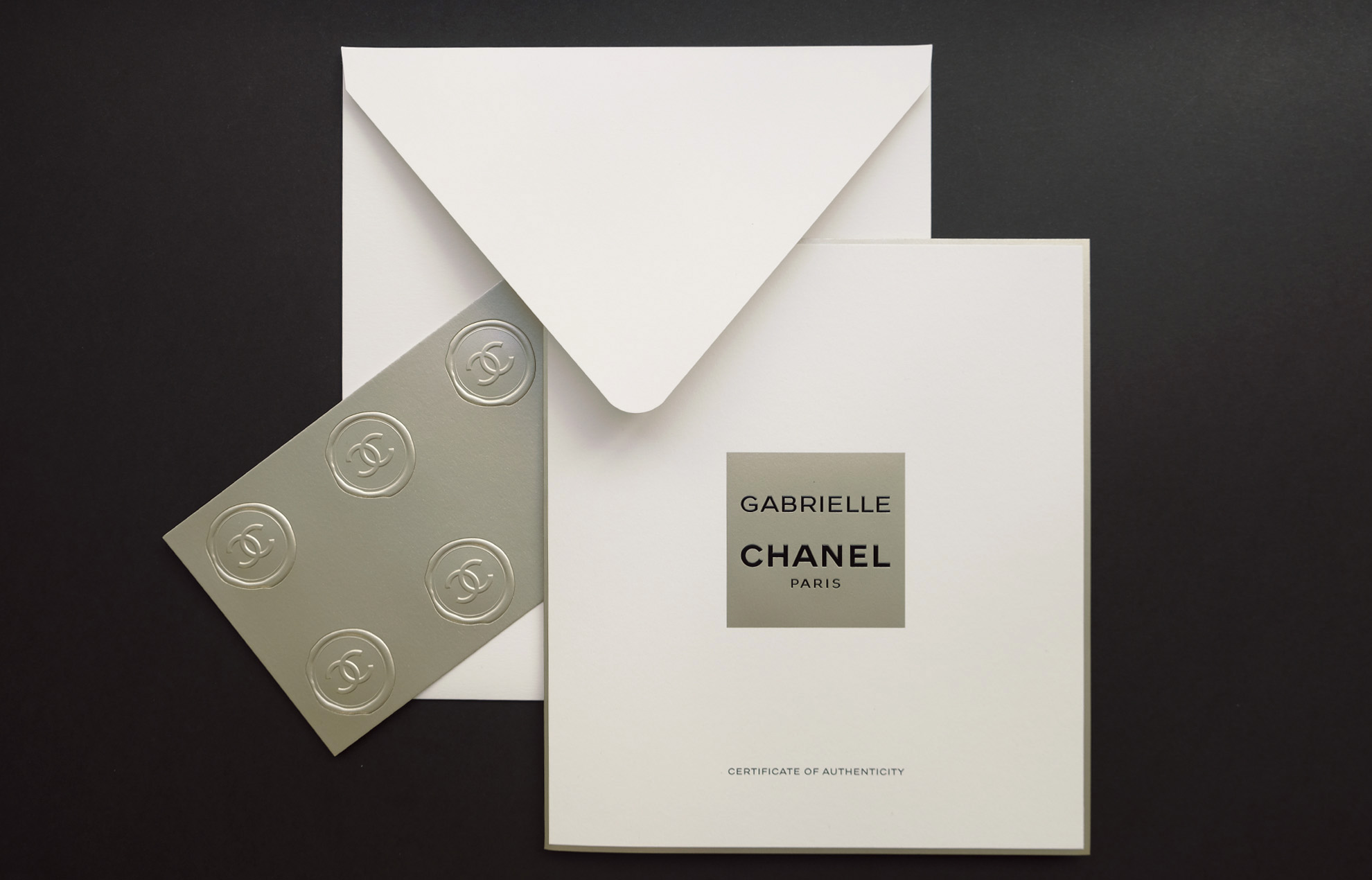 Certificat CHANEL Gabrielle